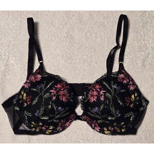 Victoria's Secret floral embroidery push-up bra 32B